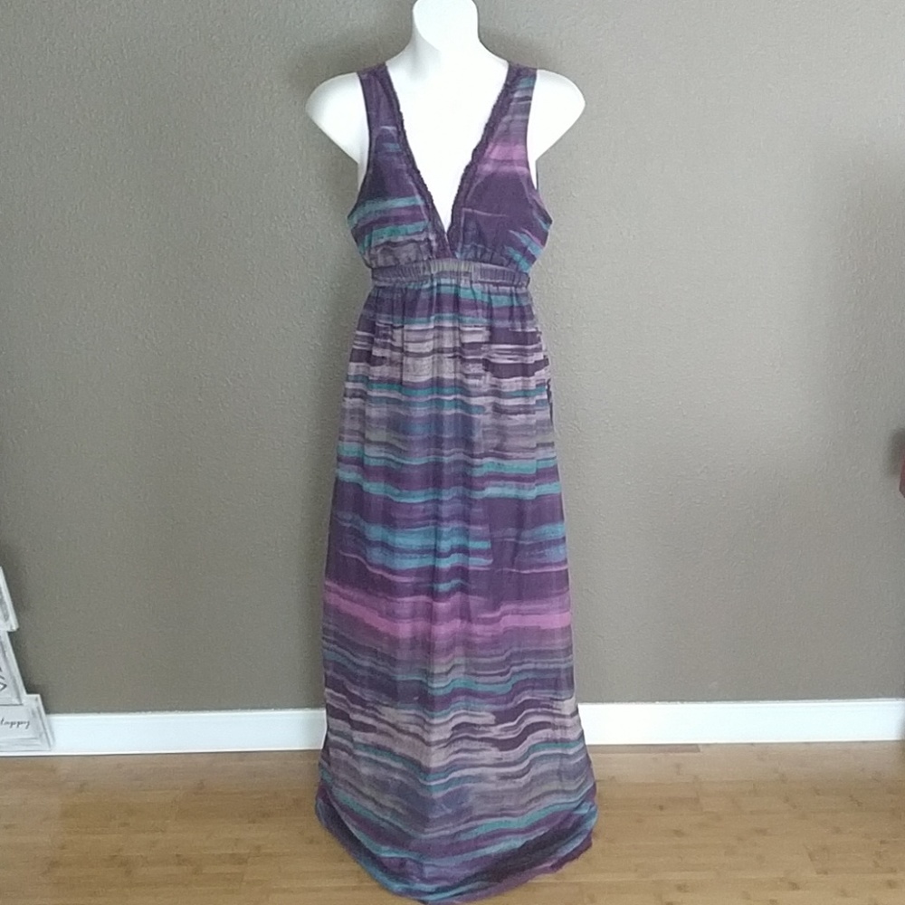 Purple Blue Maxi Dress